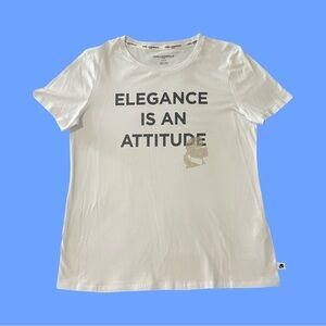 White T-Shirt with Graphic Print